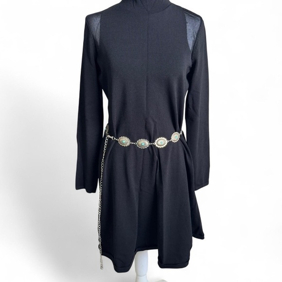 Lauren Ralph Lauren Black Turtleneck Sheath Dress - Picture 1 of 8